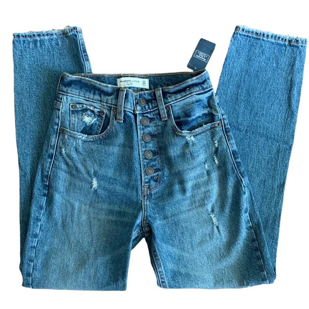 NEW Abercrombie & Fitch The Mom High-Rise Jeans